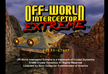 Off-World Interceptor Extreme Title Screen